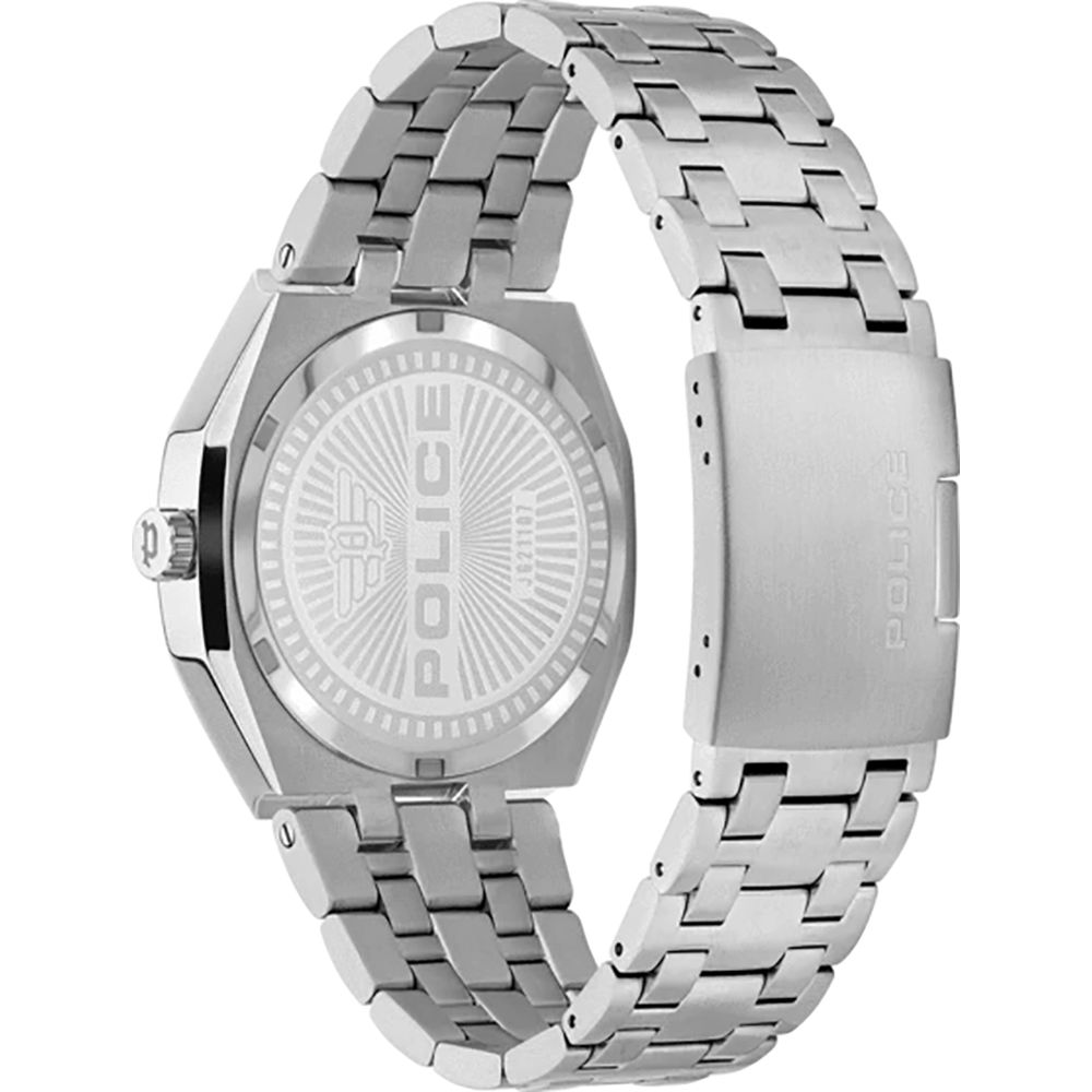 Montre en acier inoxydable argentée
