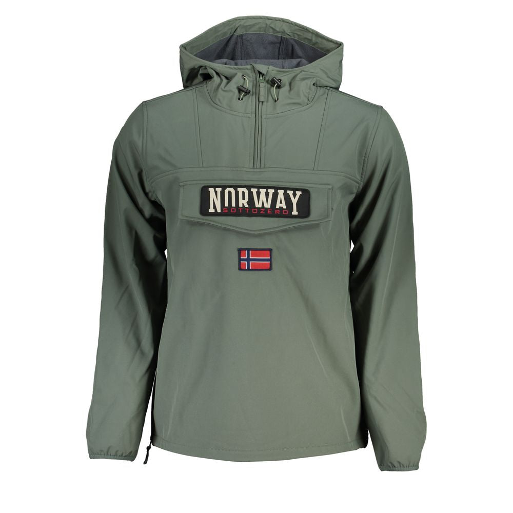 Veste Green modèle à capuche verte