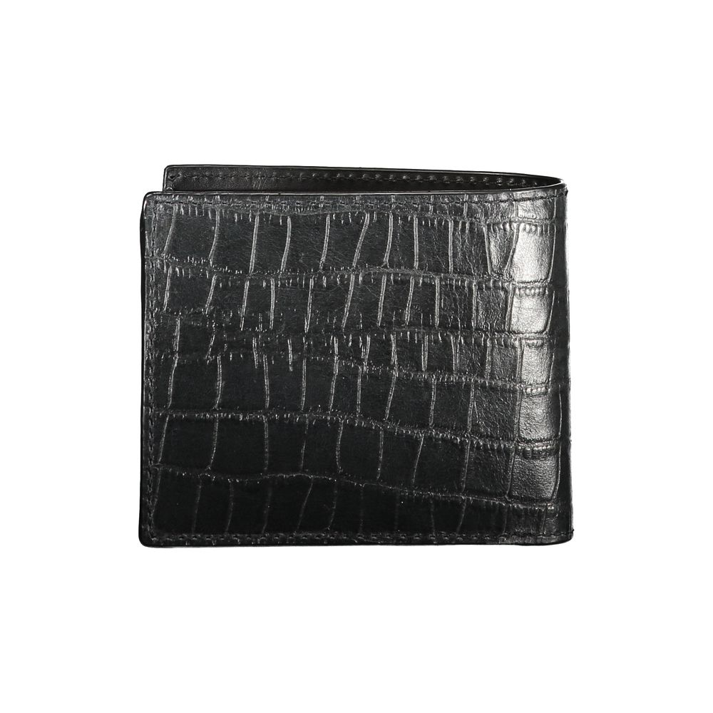 Portefeuille noir avec logo noir