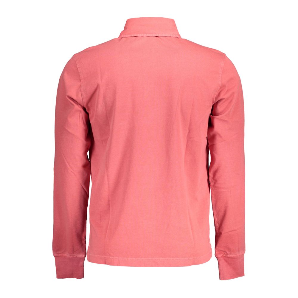 Polo Gant à manches longues rouge