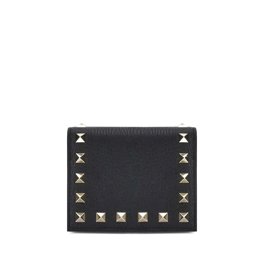 Portefeuille Valentino Garavani Rockstud noir Valentino Garavani