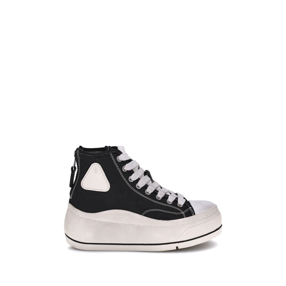 Baskets R13 High Top blanches