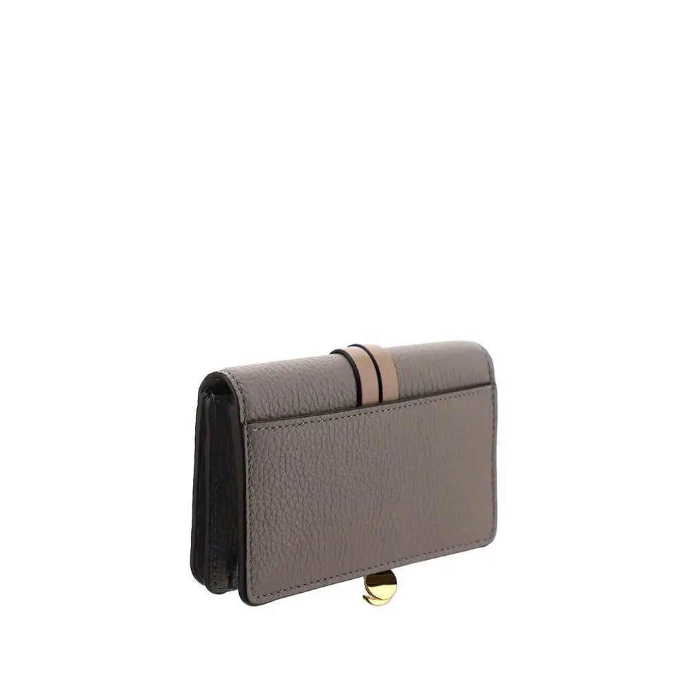 Portefeuille Chloé Alphabet marron Chloé