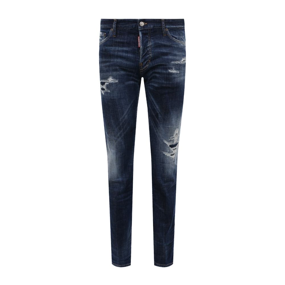 Jean Dsquared2 Slim bleu légèrement délavé