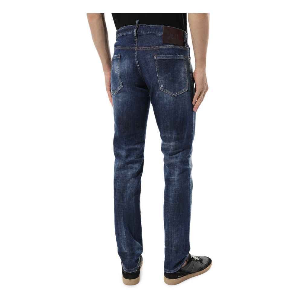Jean Dsquared2 Slim bleu légèrement délavé