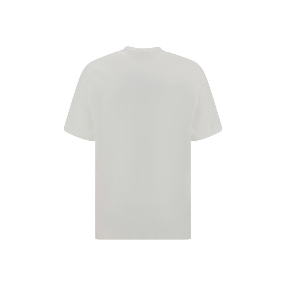 T-shirt Brunello Cucinelli logo blanc