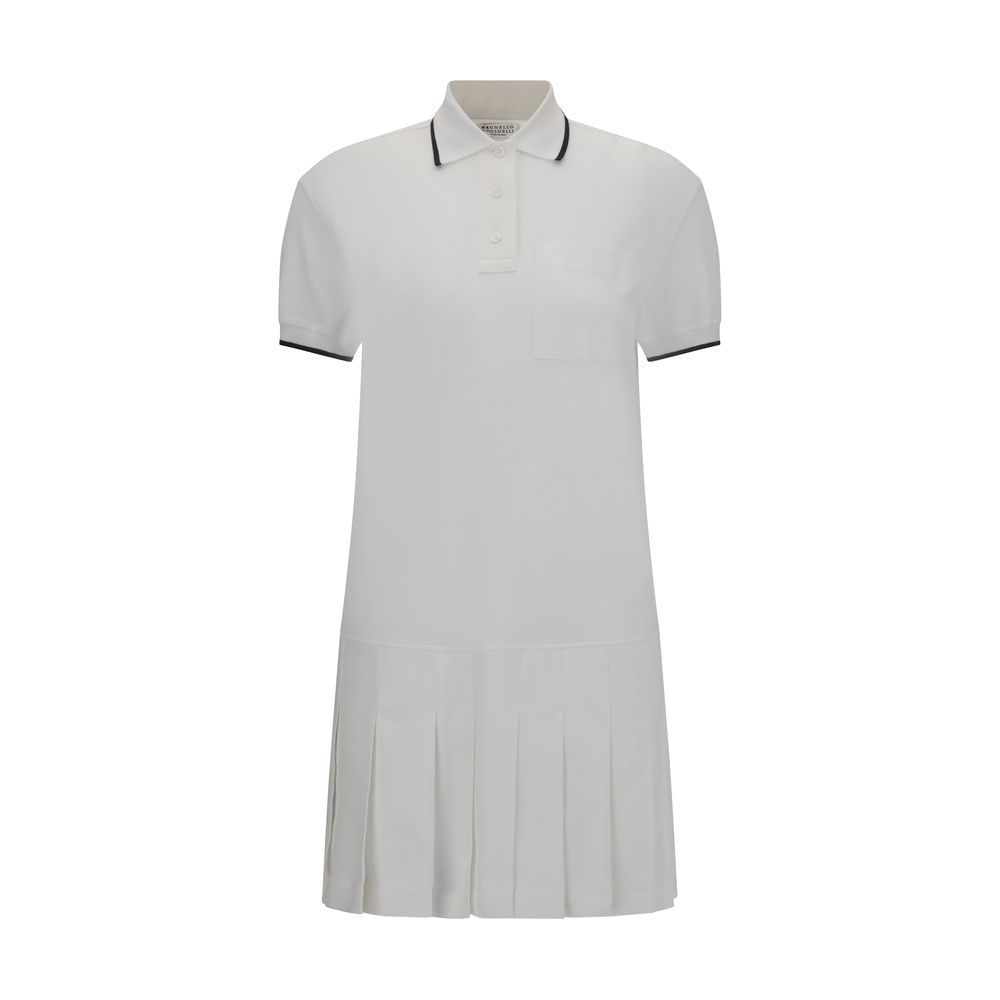 Robe Brunello Cucinelli avec col bleu