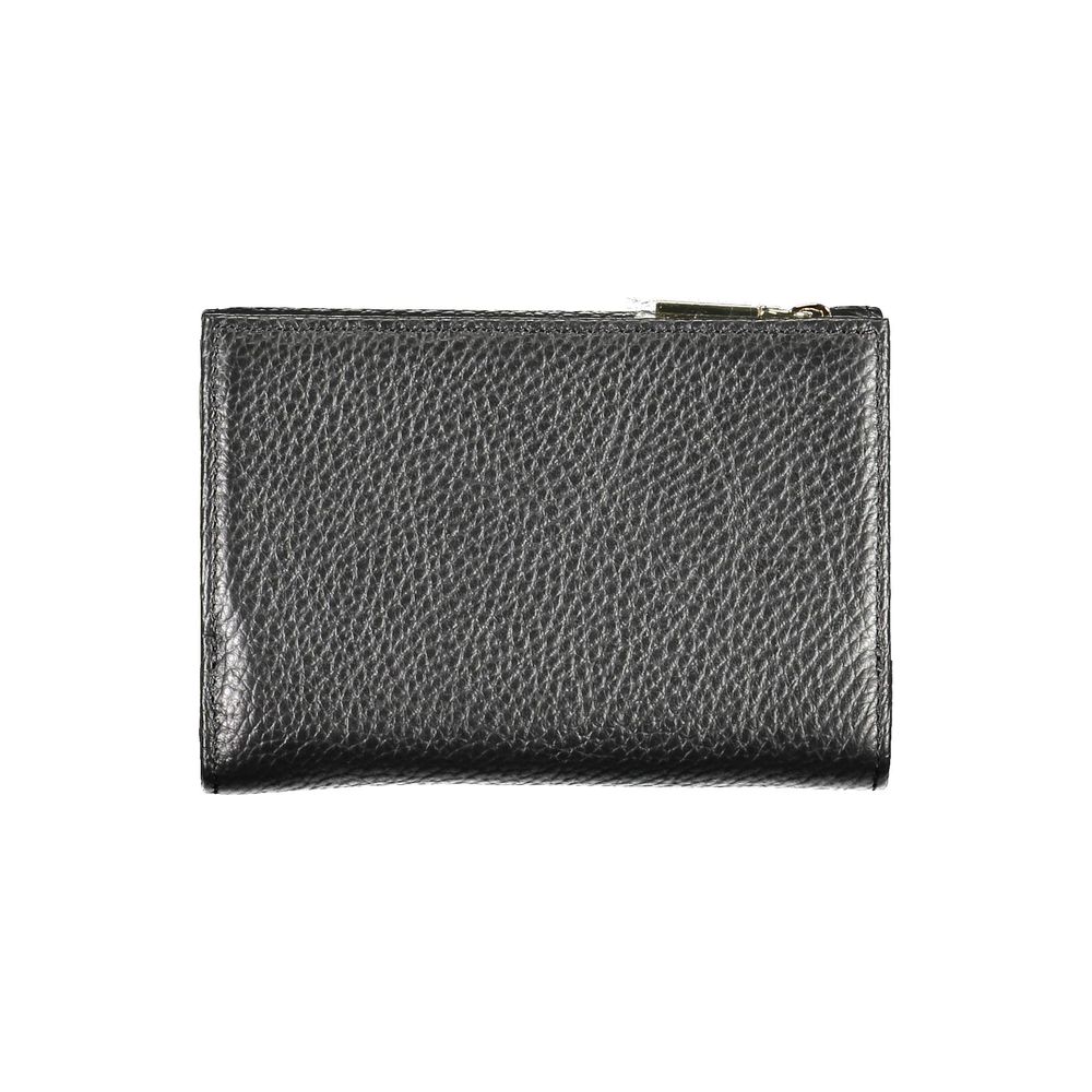 Portefeuille Coccinelle en cuir noir
