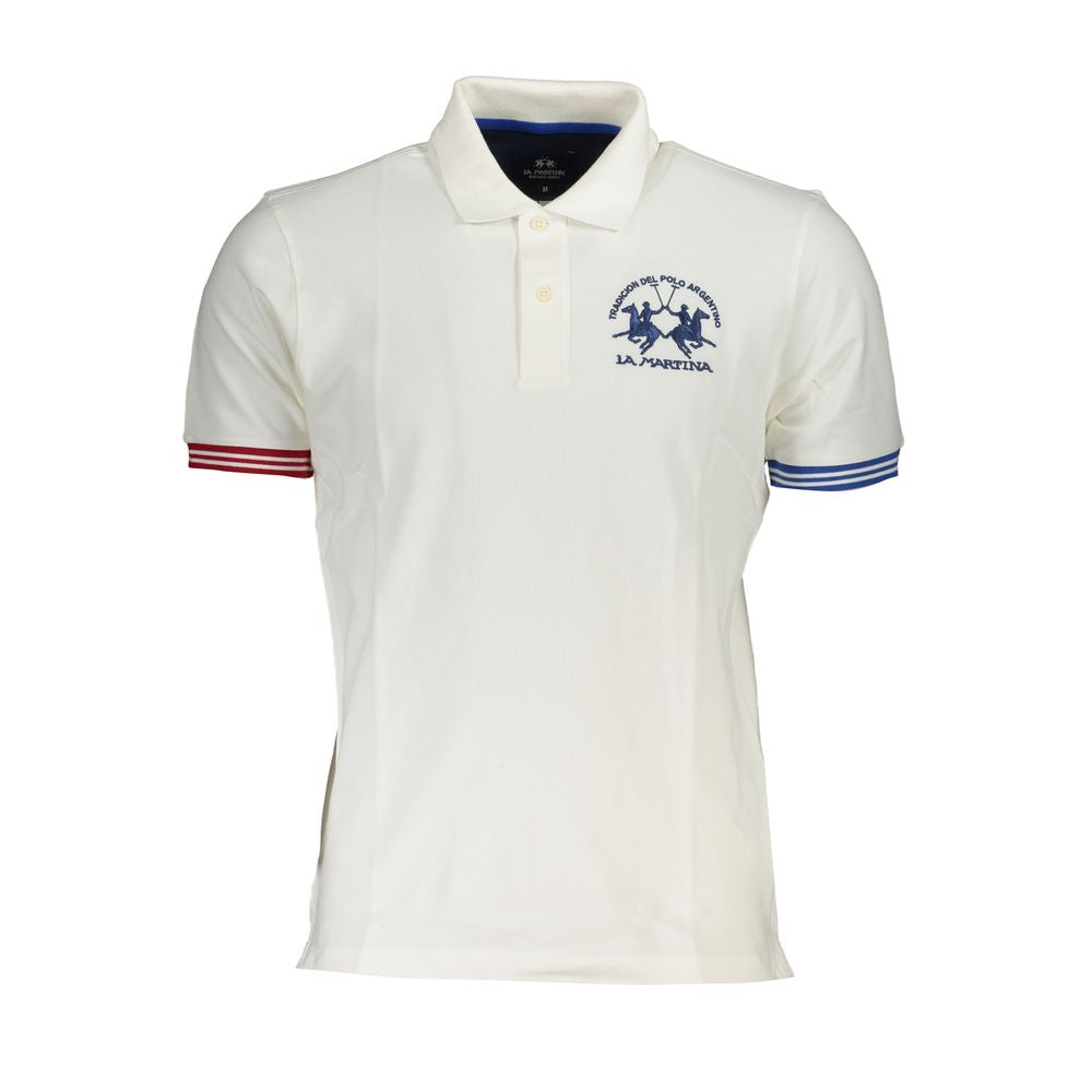 Polo La Martina blanc