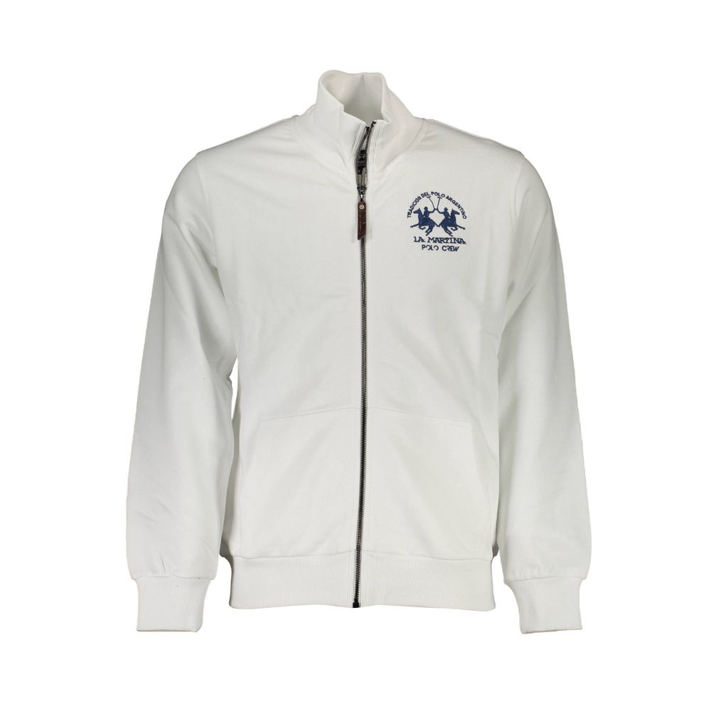 Sweatshirt La Martina à manches longues blanc