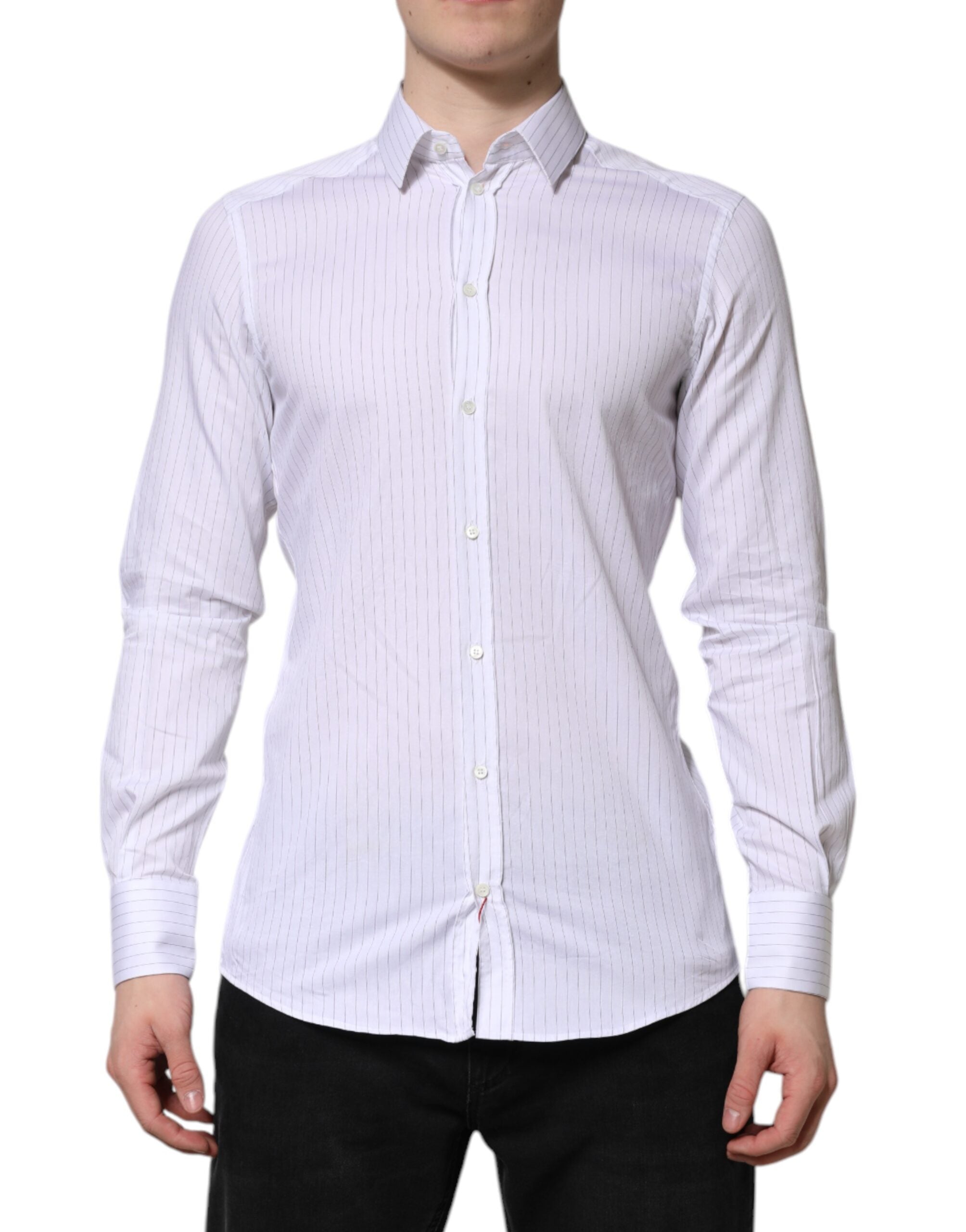 Chemise Dolce & Gabbana blanche rayée