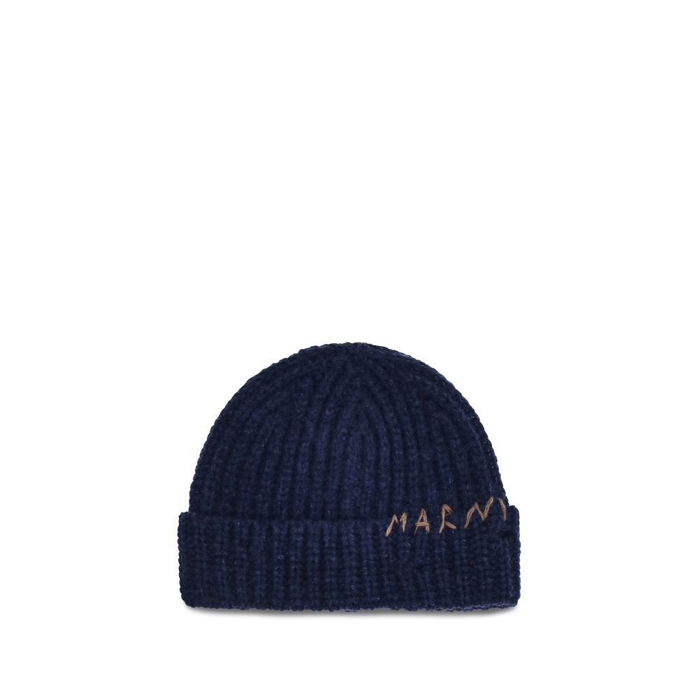Bonnet Marni en laine beige