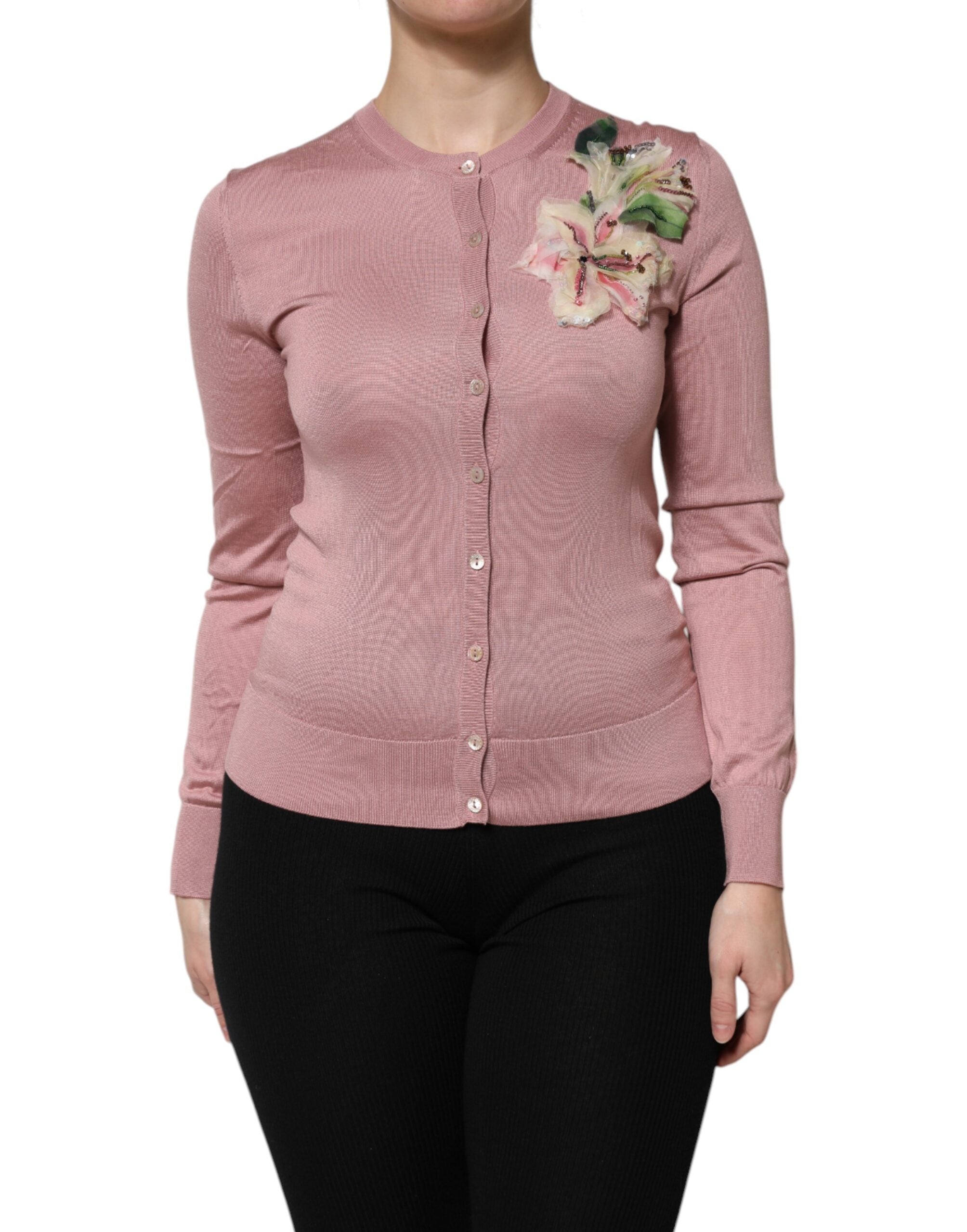 Cardigan Dolce & Gabbana rose foncé