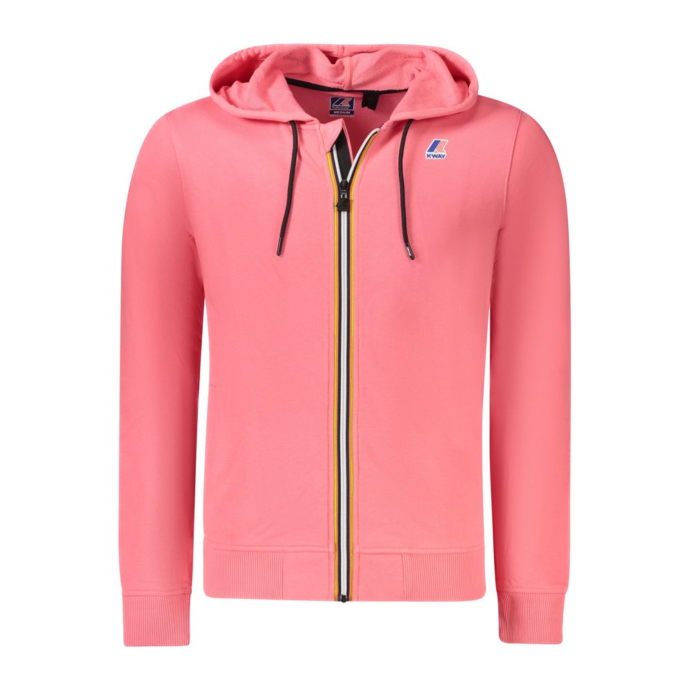 Sweat à capuche K-WAY rose