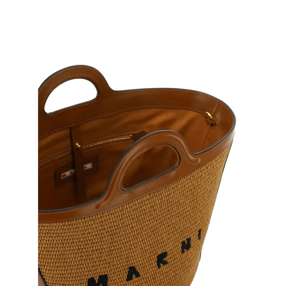 Sac seau Marni Tropicalia beige Marni