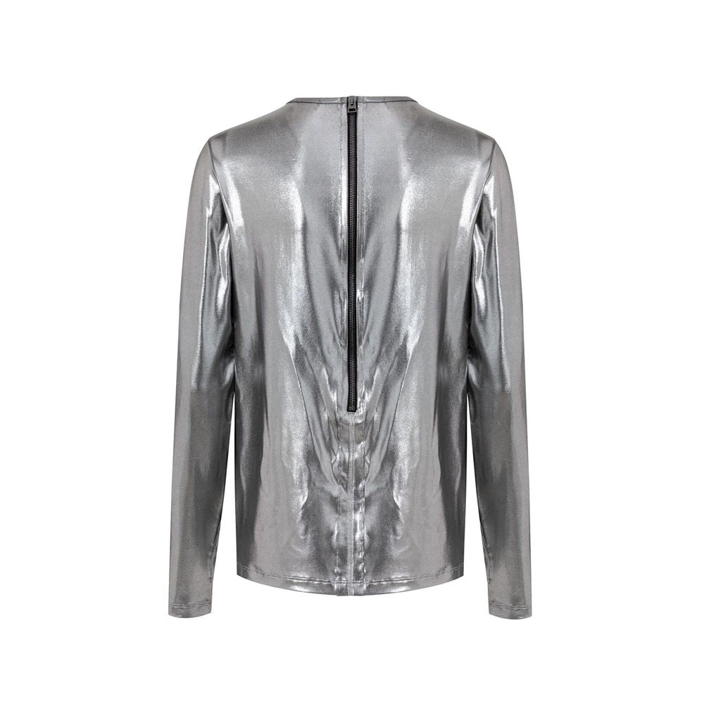 T-shirt Tom Ford argenté métallisé