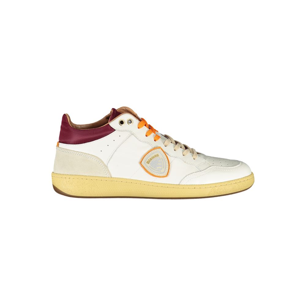 Baskets Blauer blanches avec accents contrastants