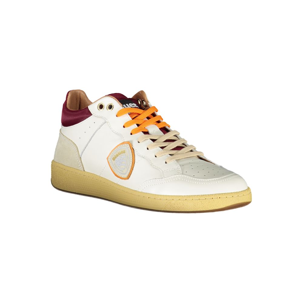 Baskets Blauer blanches avec accents contrastants