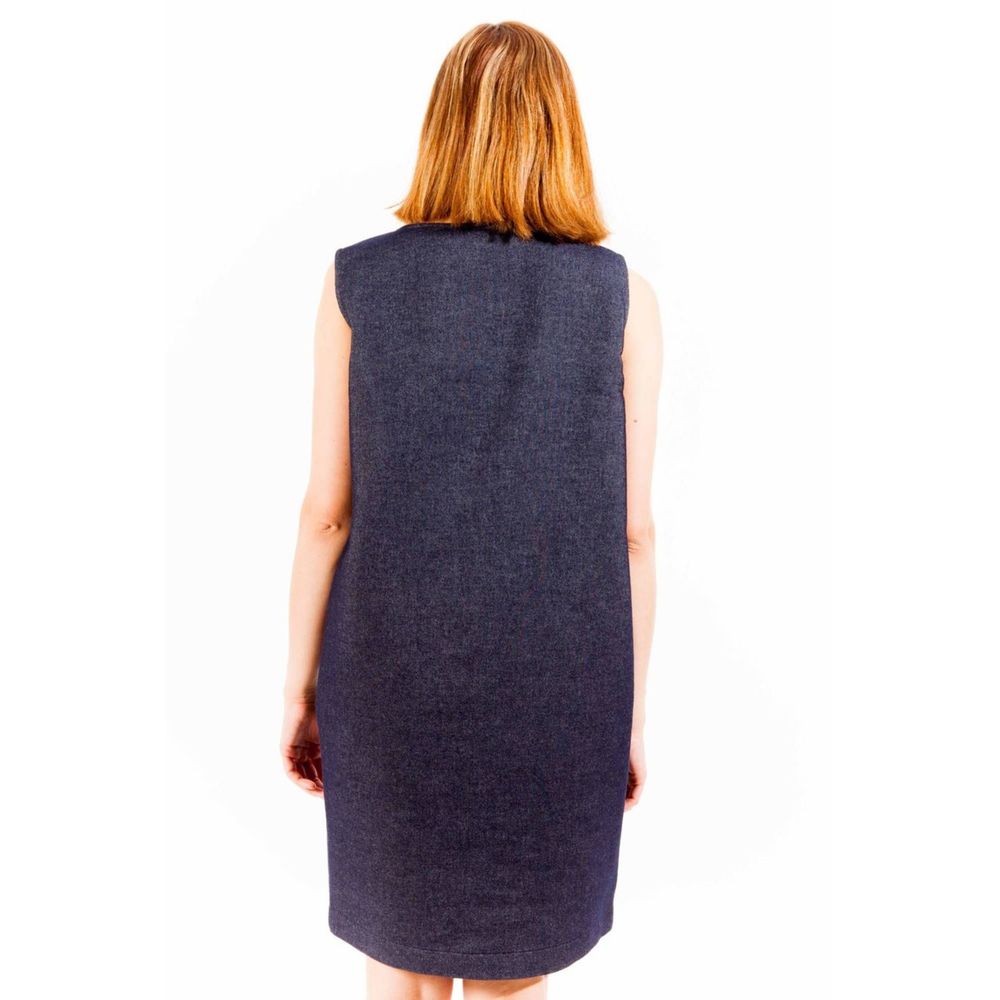 Robe Love Moschino sans manches bleue
