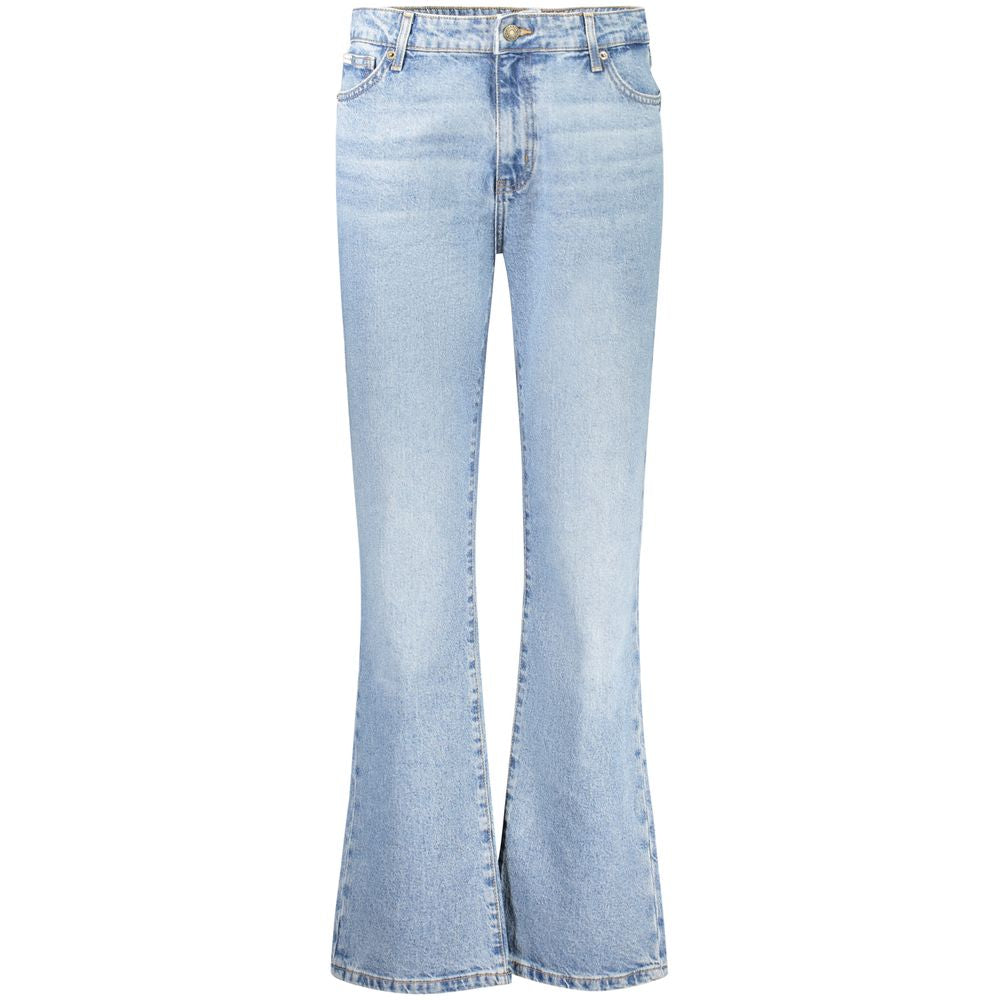 Jeans Guess mid-rise straight bleu clair
