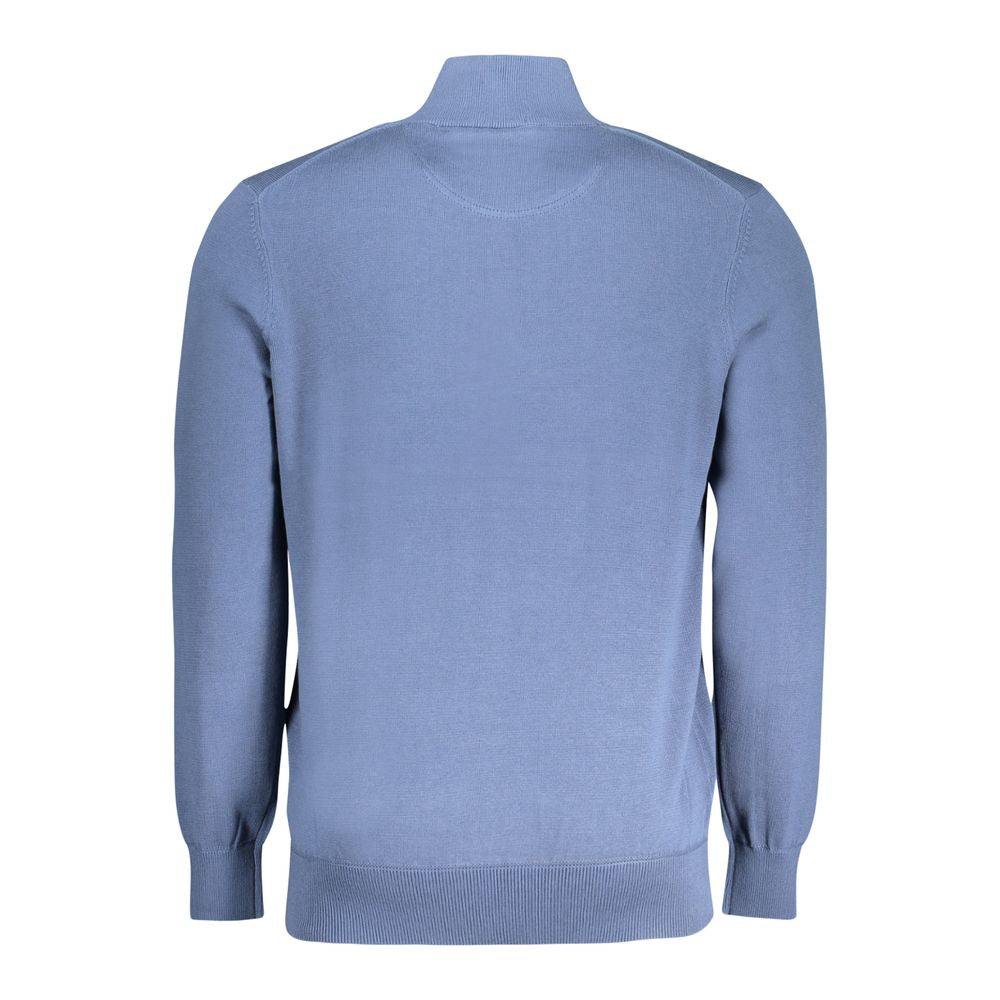 Pull Timberland demi-zip bleu