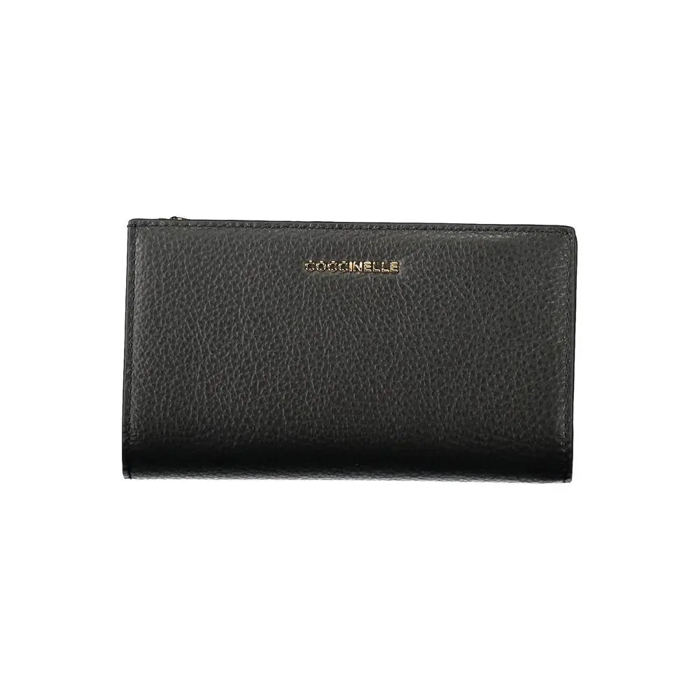 Portefeuille Coccinelle Metallic Soft noir Coccinelle