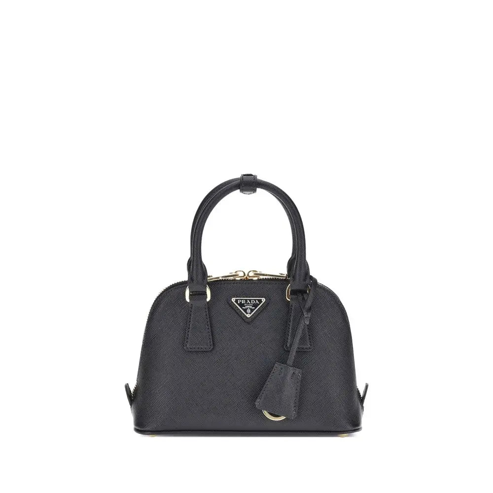 Sac Prada logo cuir noir Prada