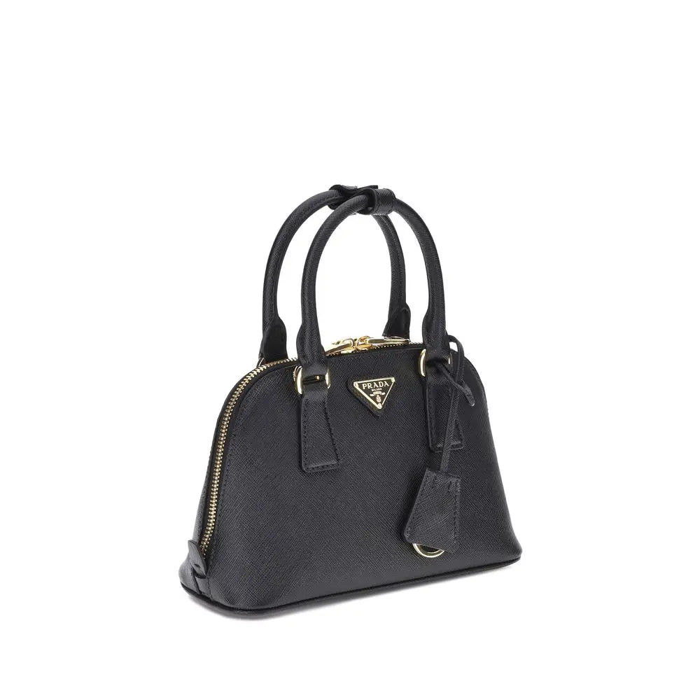 Sac Prada logo cuir noir Prada