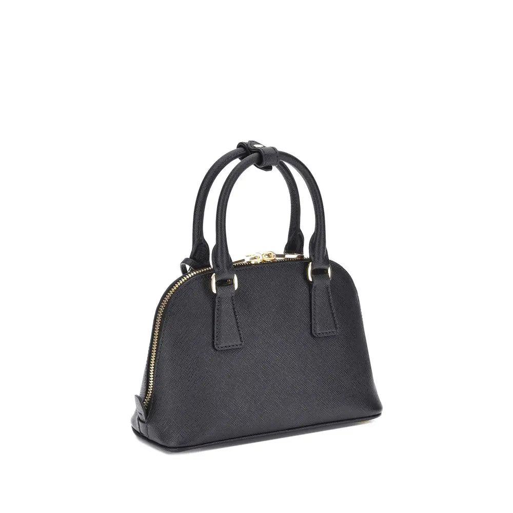 Sac Prada logo cuir noir Prada