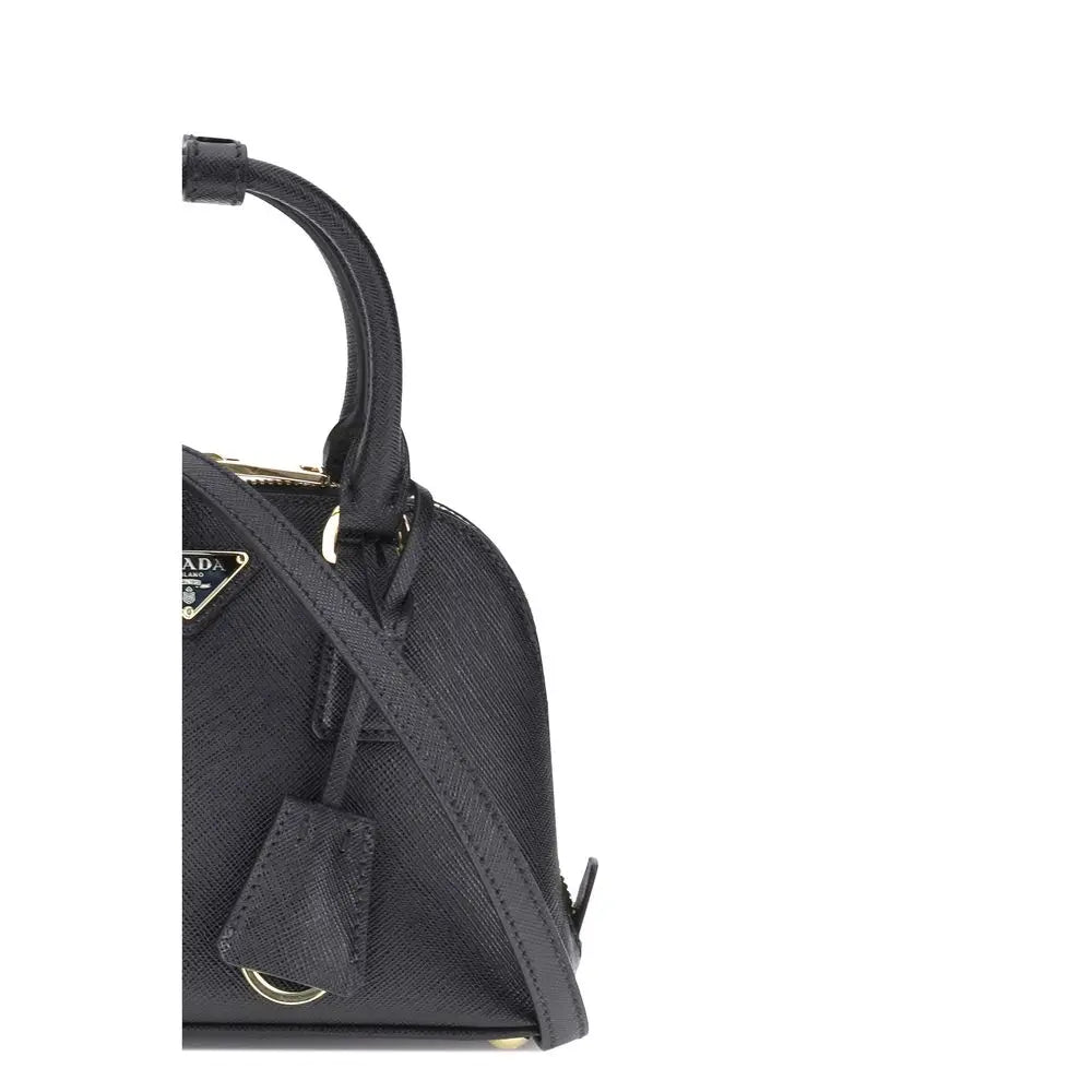Sac Prada logo cuir noir Prada