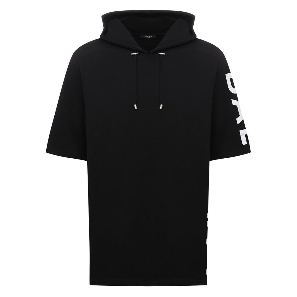 Sweatshirt Balmain à capuche noir