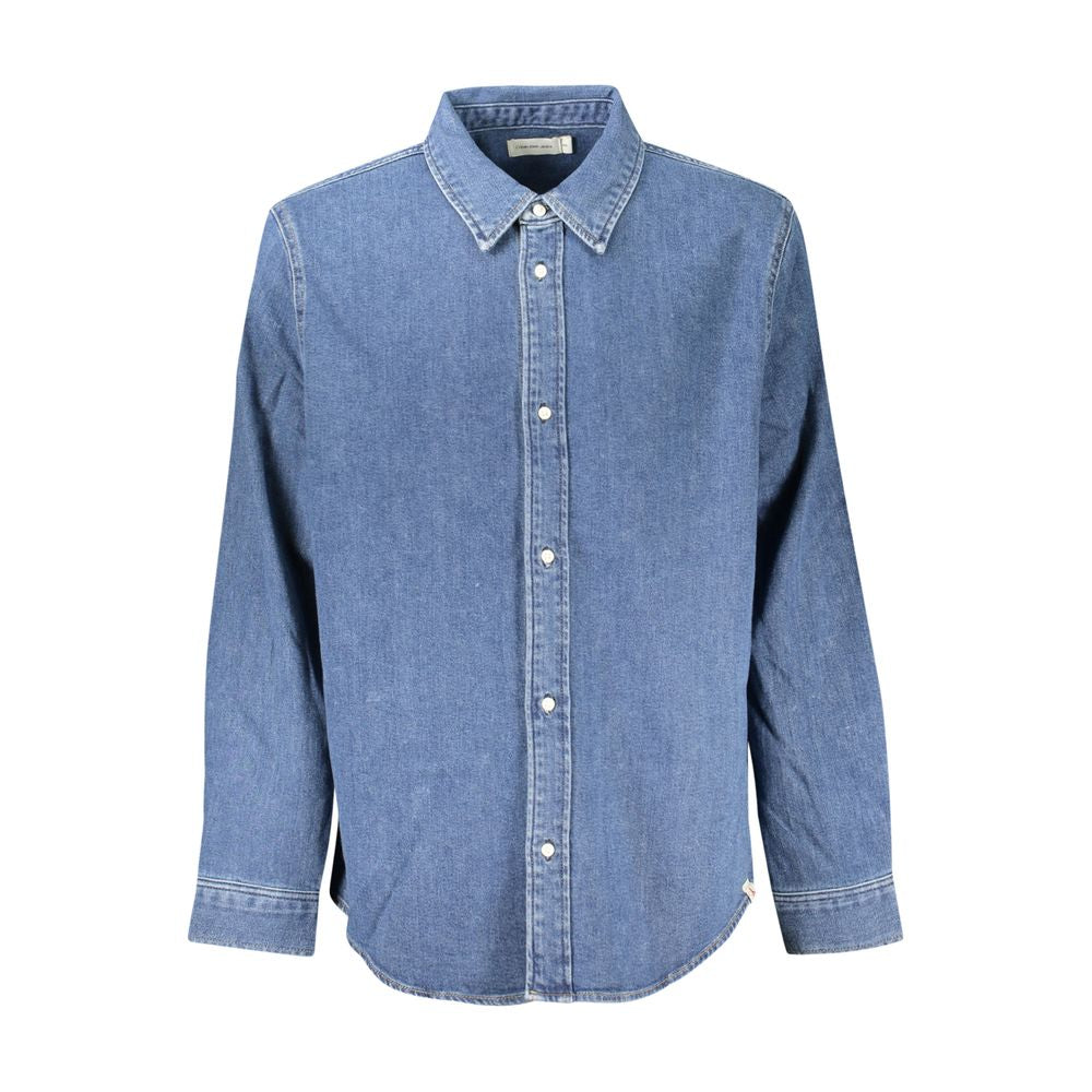 Chemise Calvin Klein Long Sleeve bleue