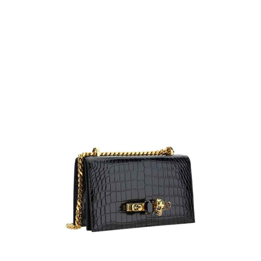 Sac bandoulière Alexander McQueen Calfskin noir Alexander McQueen
