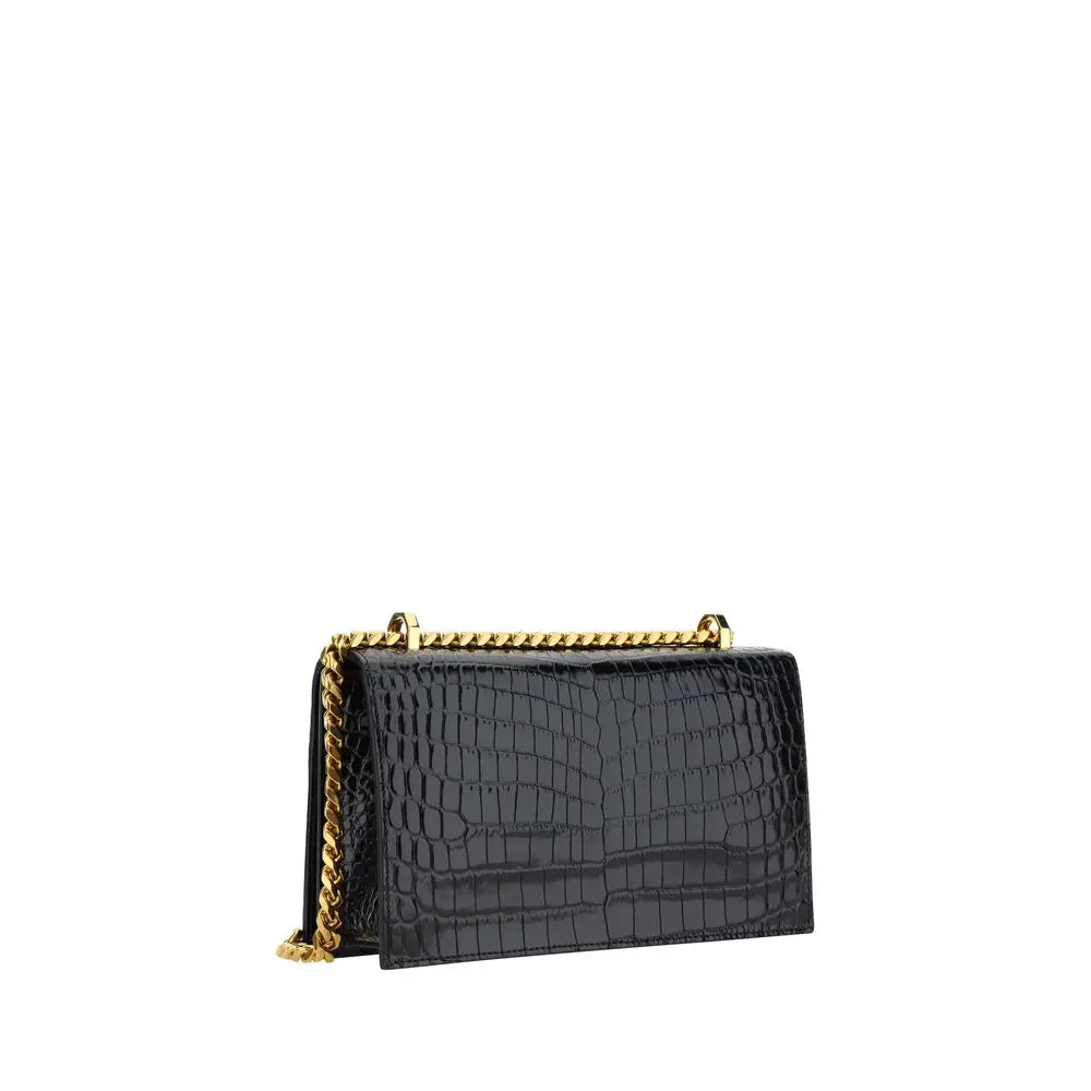 Sac bandoulière Alexander McQueen Calfskin noir Alexander McQueen