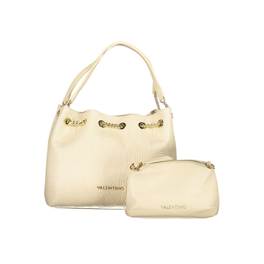 Sac beige avec poignées et sangle réglable