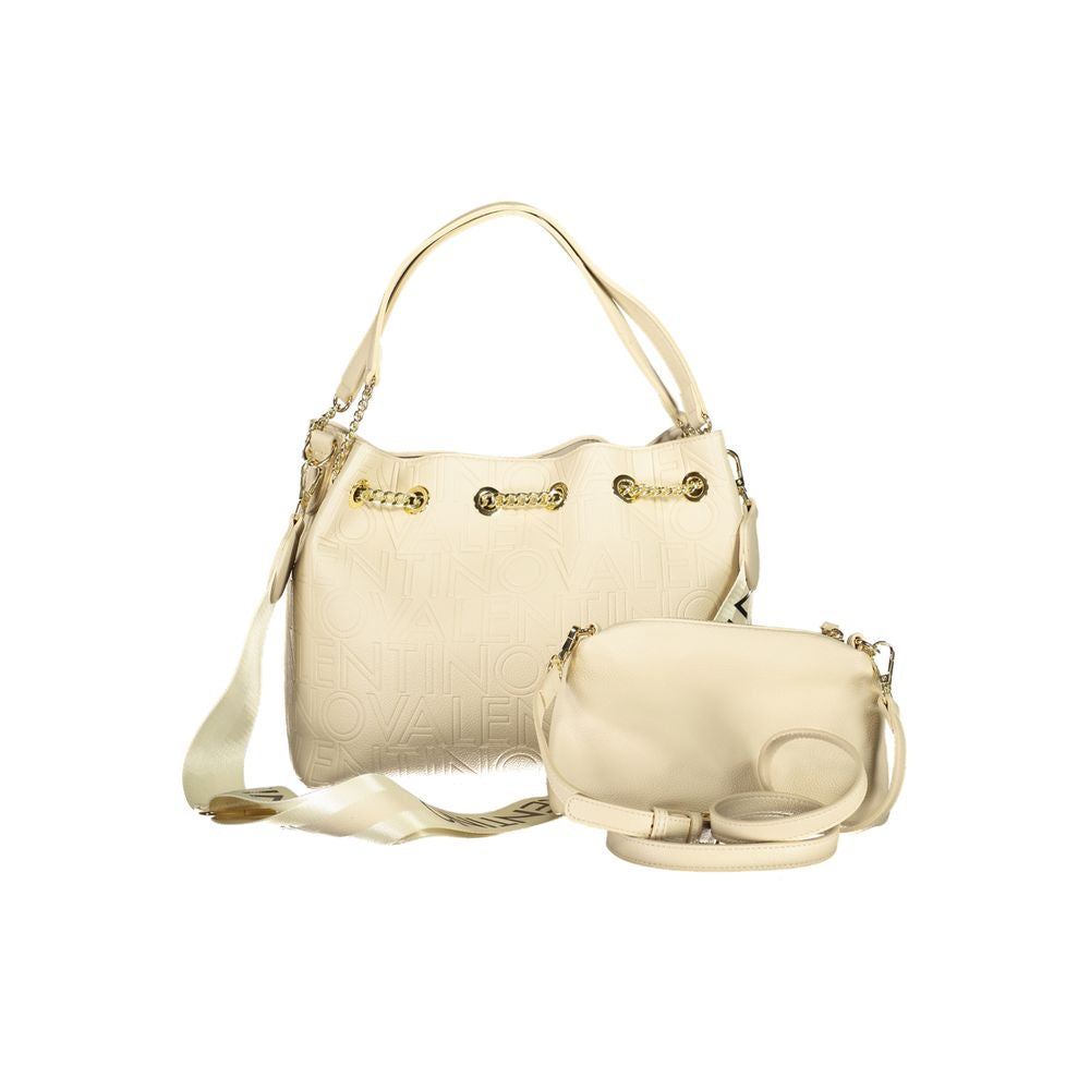 Sac beige avec poignées et sangle réglable