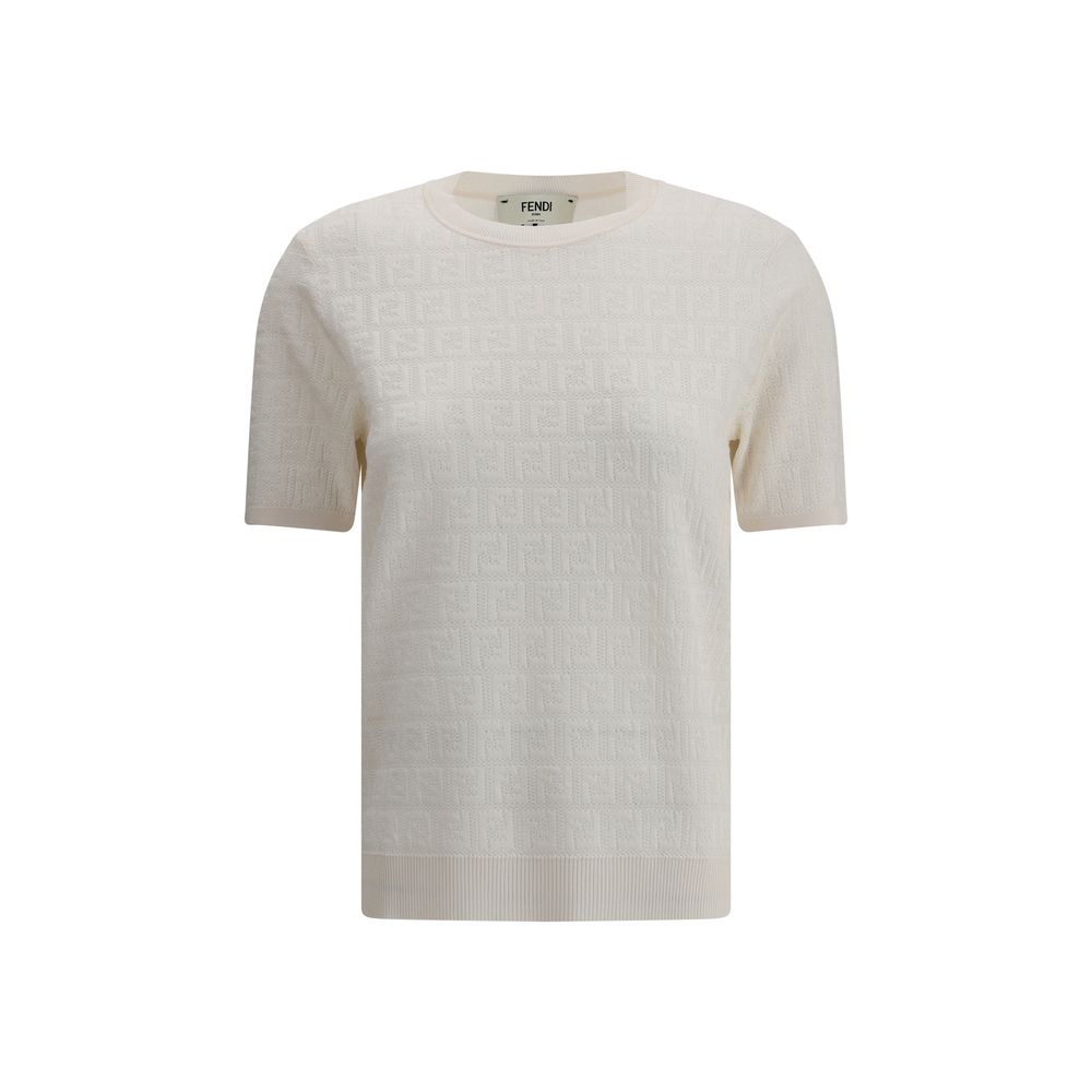 T-shirt Fendi avec motif FF ton sur ton