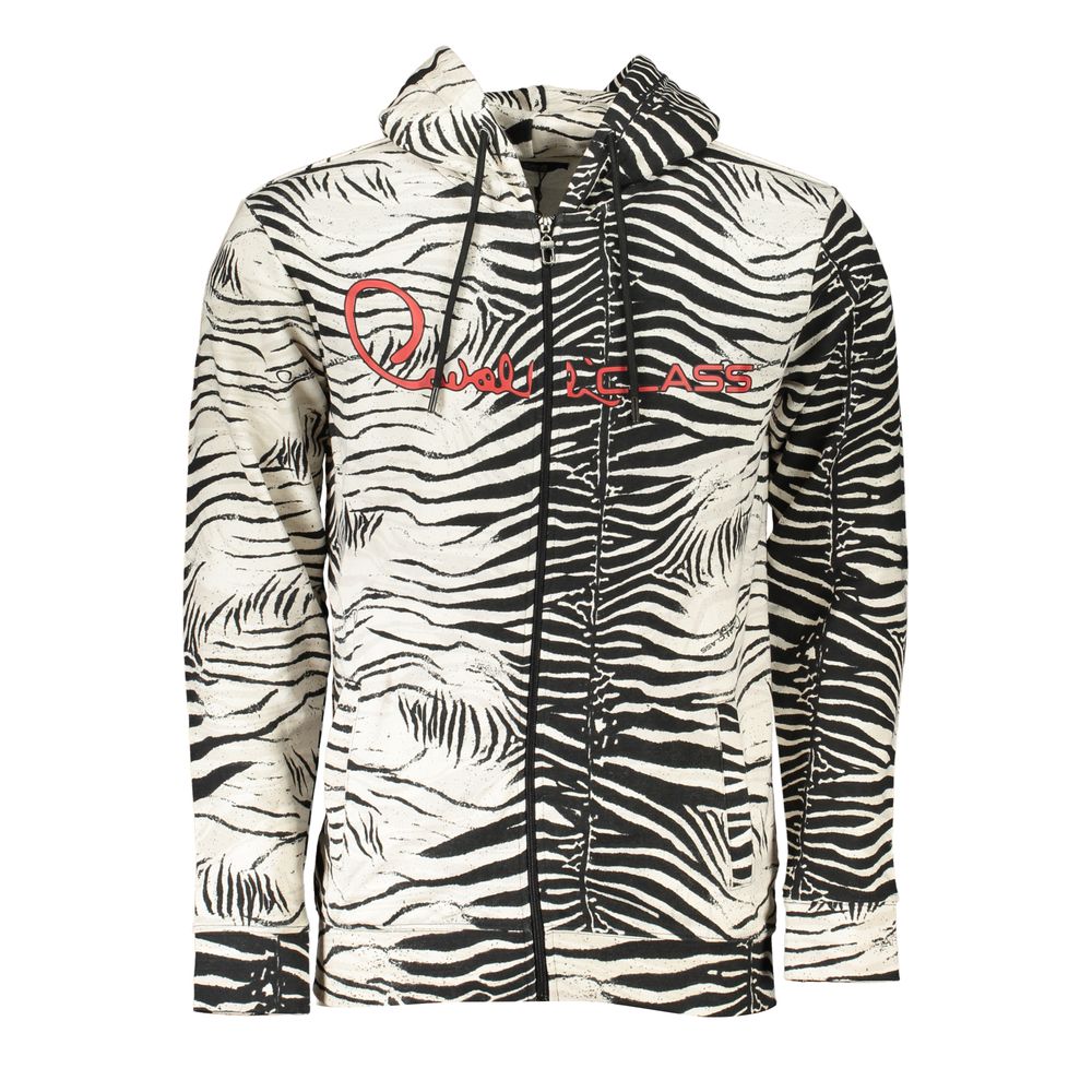Sweat à capuche Cavalli Class blanc
