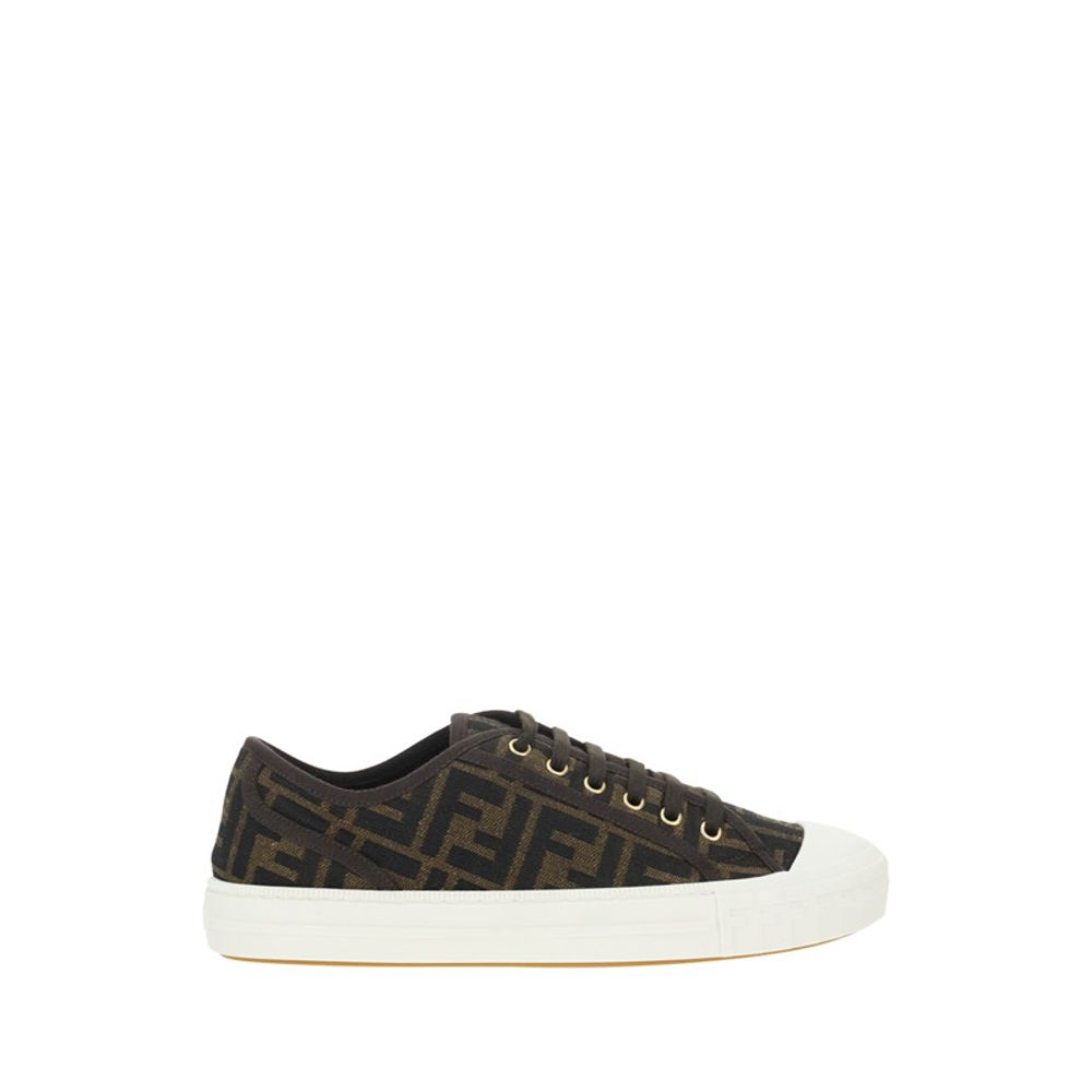 Baskets Fendi monogrammes noires