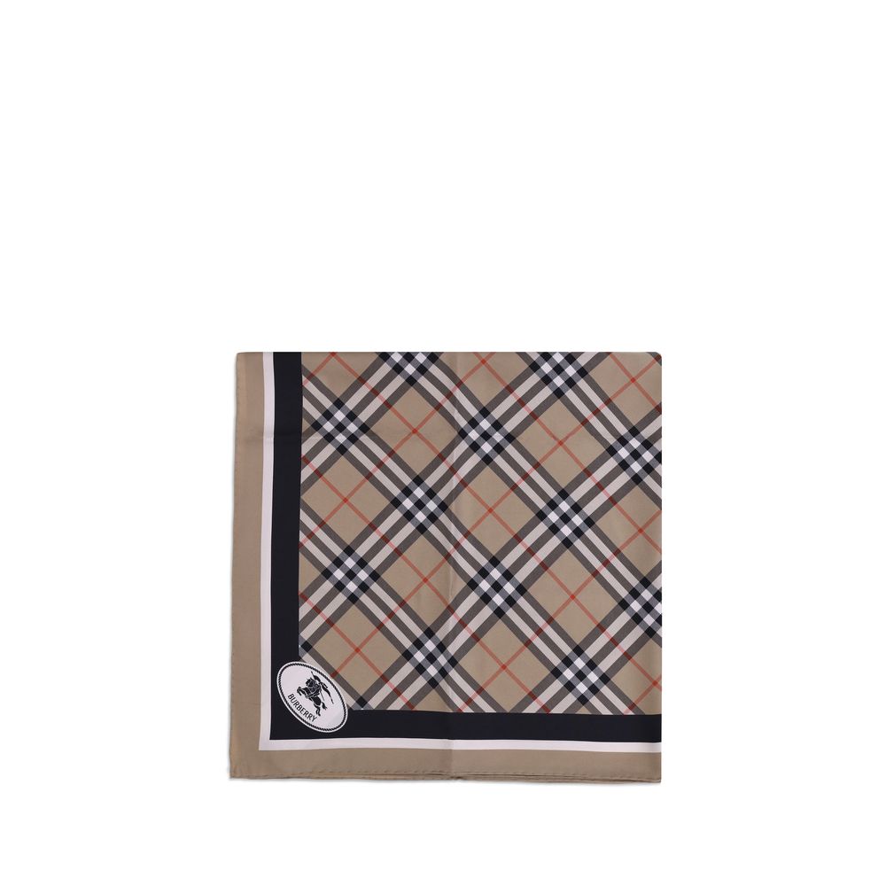Écharpe Burberry Check Carreaux beiges