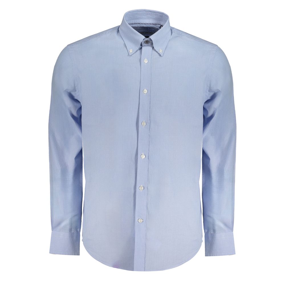 Chemise Harmont & Blaine à carreaux bleu clair
