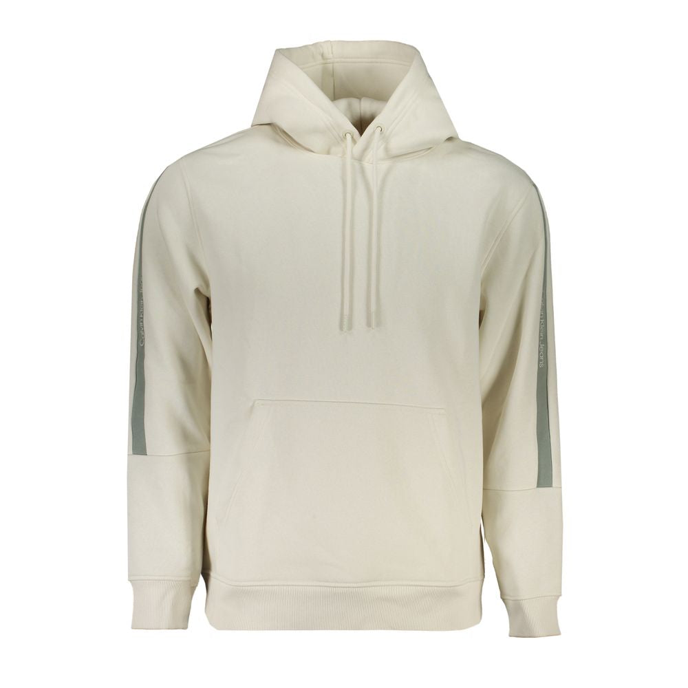 Sweat-shirt blanc à capuche