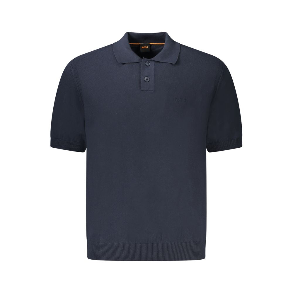 Pull bleu à manches courtes