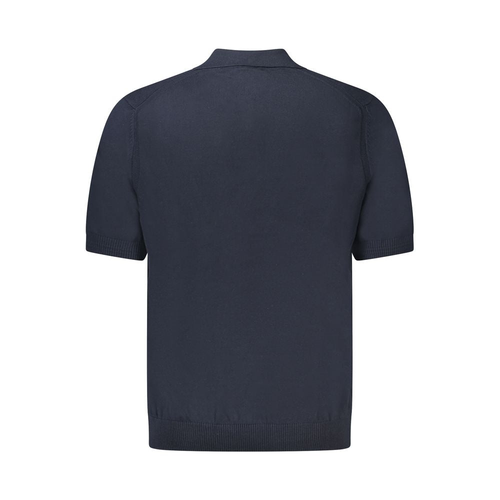 Pull bleu à manches courtes