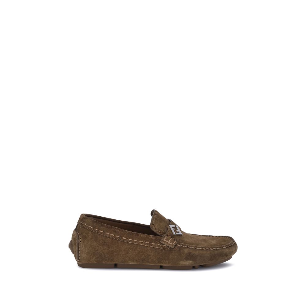 Loafers Fendi Driver beiges
