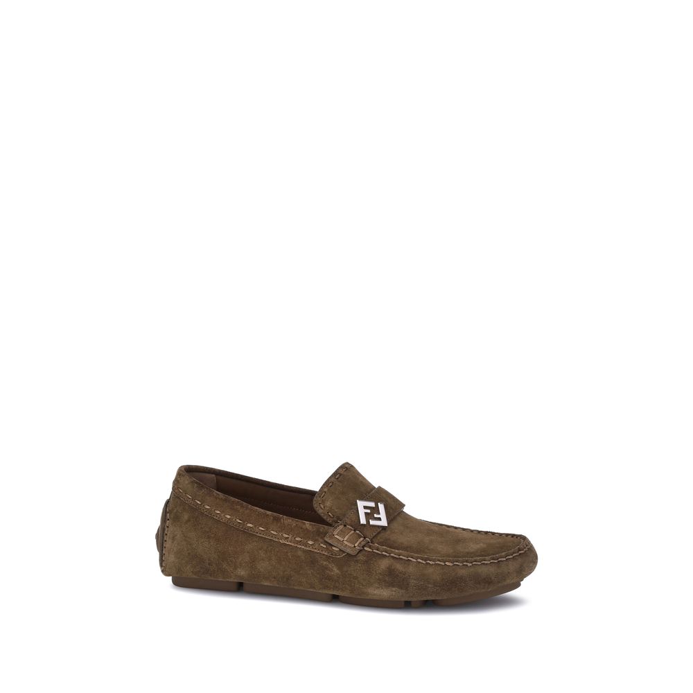 Loafers Fendi Driver beiges