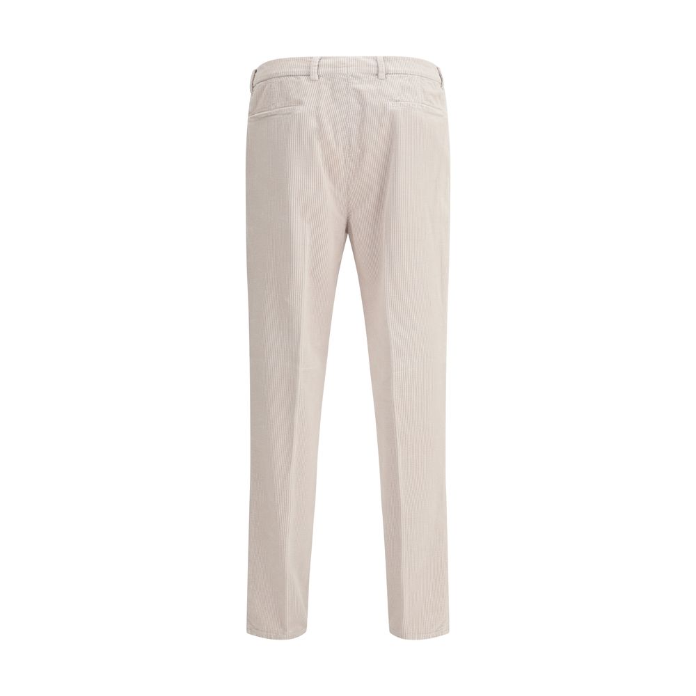 Pantalons Brunello Cucinelli corduroy gris