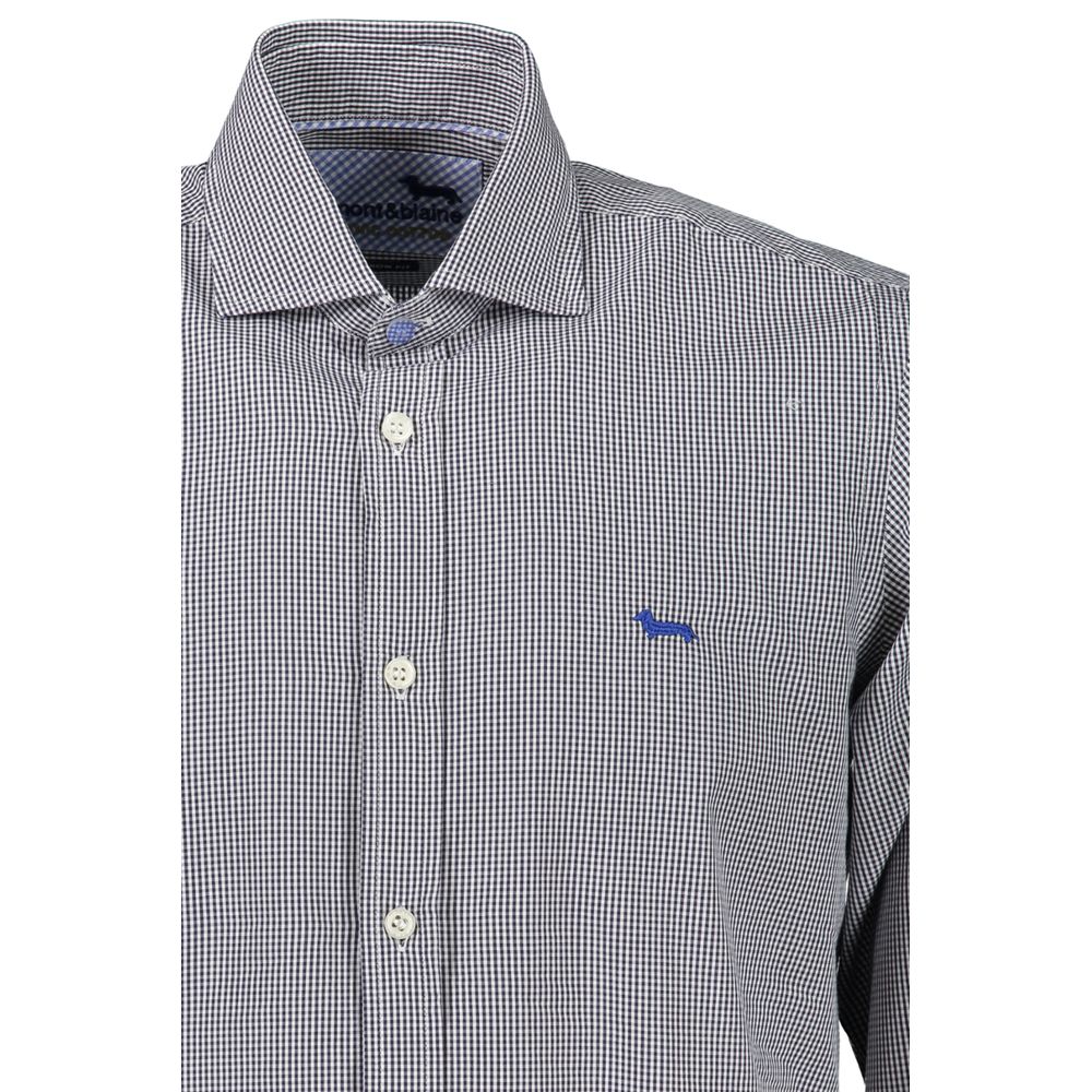 Chemise Harmont & Blaine à manches longues bleue