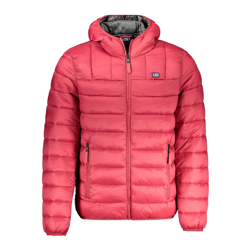 Veste Red Polyamide à capuche rouge