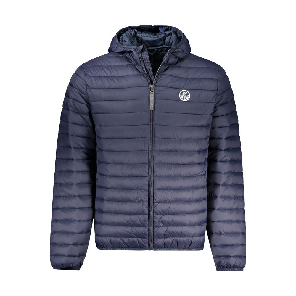 Veste Blue Polyamide à capuche bleue
